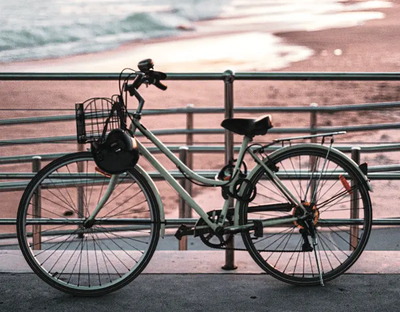 Hybrid Bike At The Beach