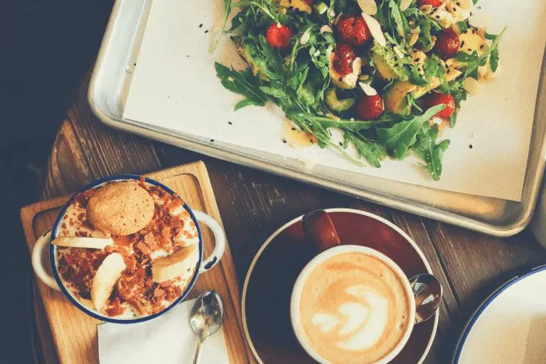 Coffee Salad and Yoghurt