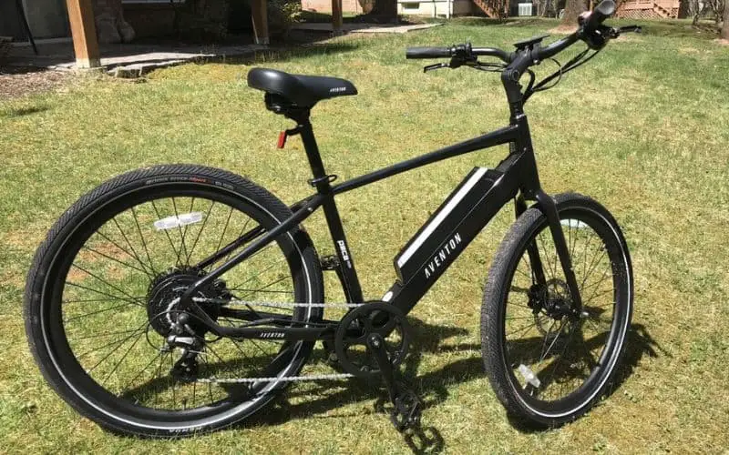 Aventon Pace 500 in the garden