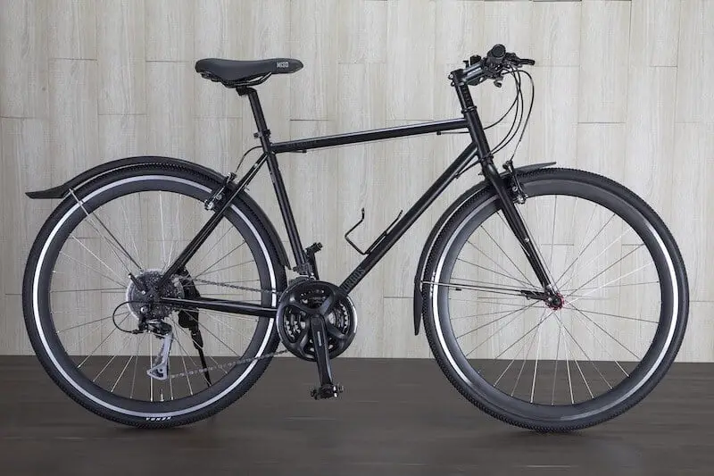 Black Hybrid Bike
