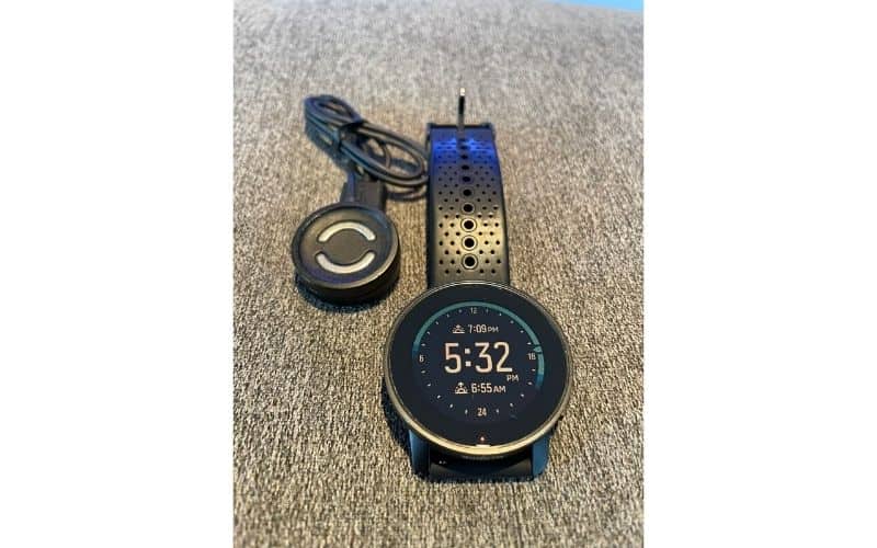 Black Suunto 9 Peak GPS Watch with charger