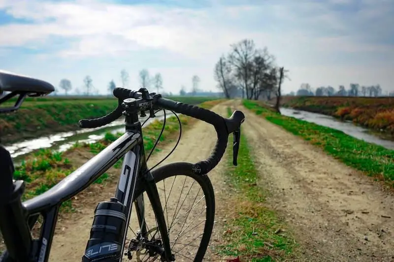 Gravel Bike On Gravel Road