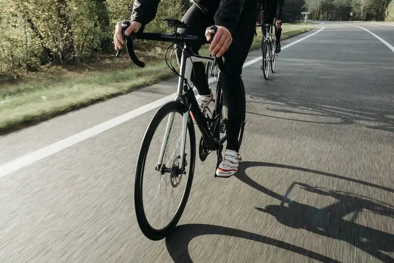 Road cyclist lower body