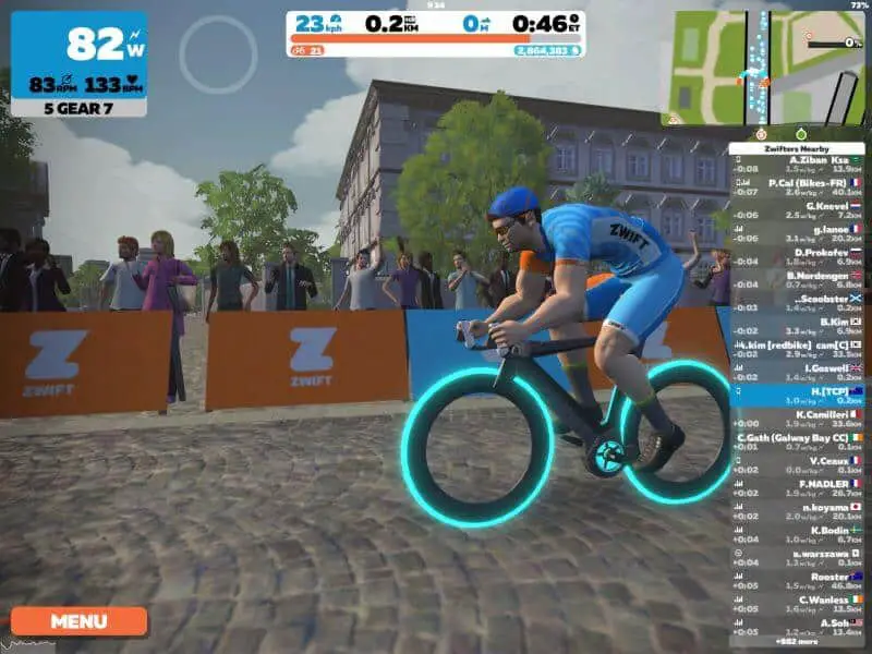 Zwift Interface