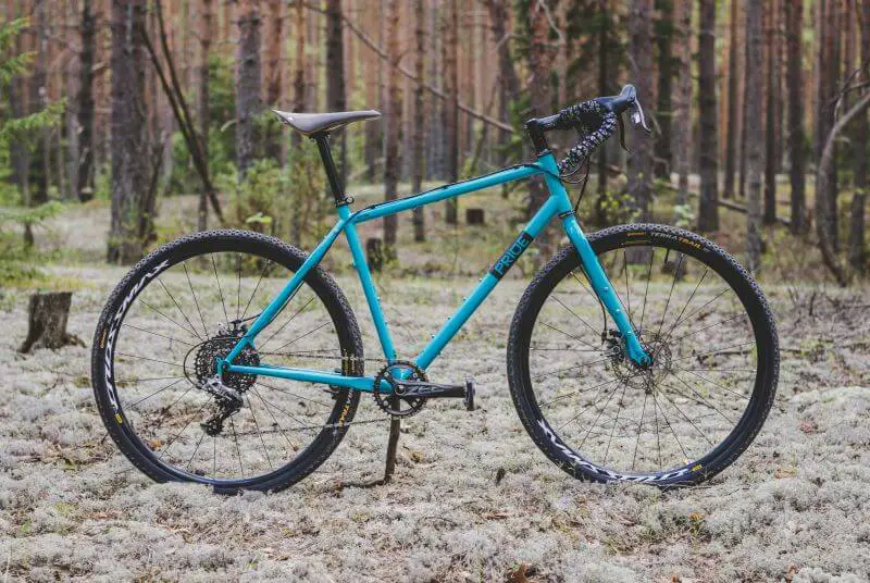 Blue gravel bike with Terra Trail wheels