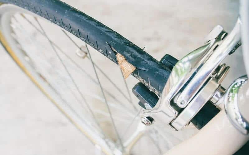Punctured cycling wheel
