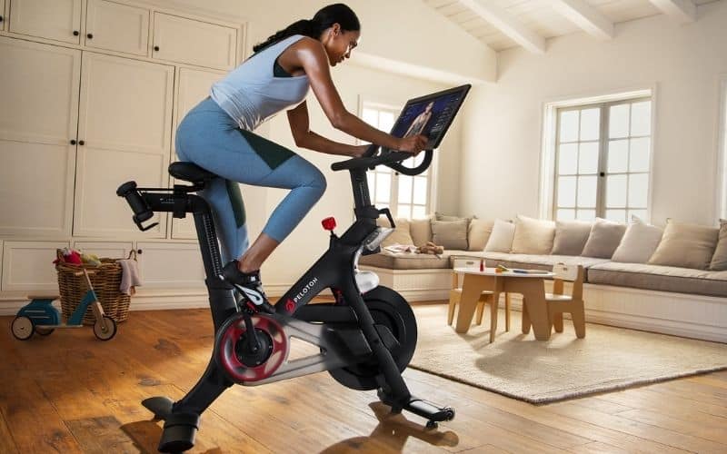 Peloton bike rider