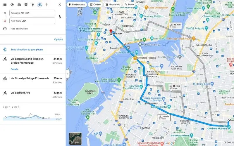 Google Maps Brooklyn To New York