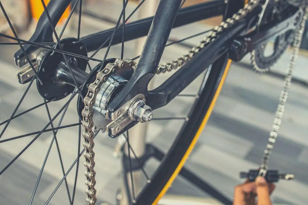 Bike Rim and Chain