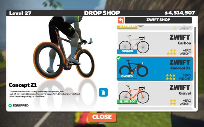 Zwift gear