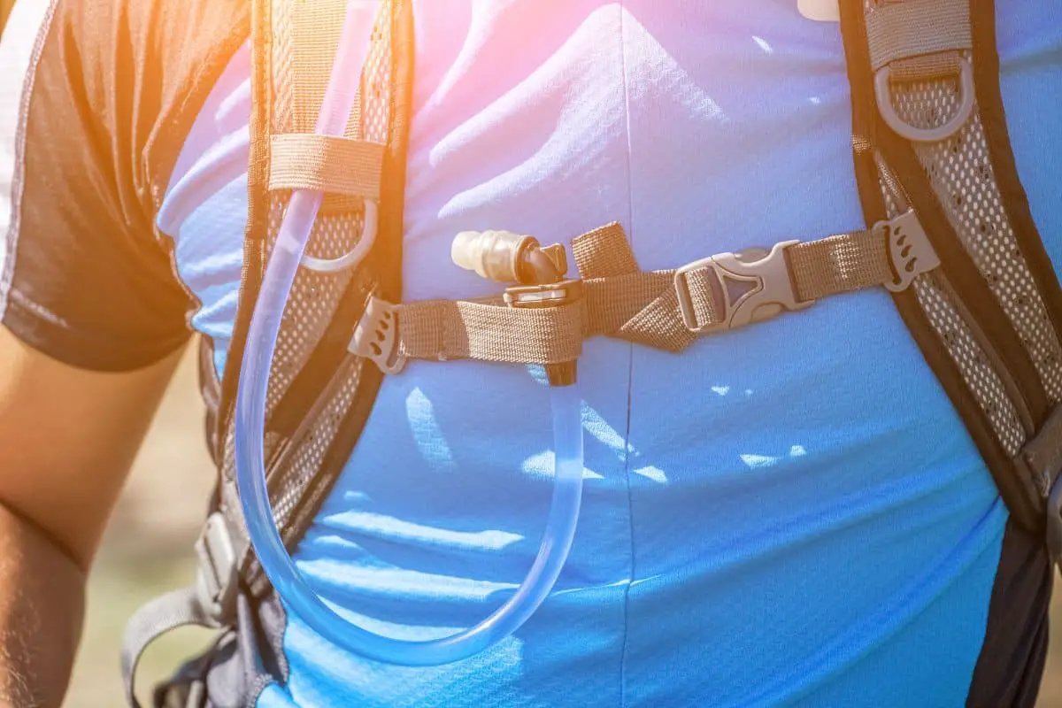 Hydration backpack close up