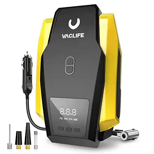 VacLife Tire Inflator Portable Air Compressor