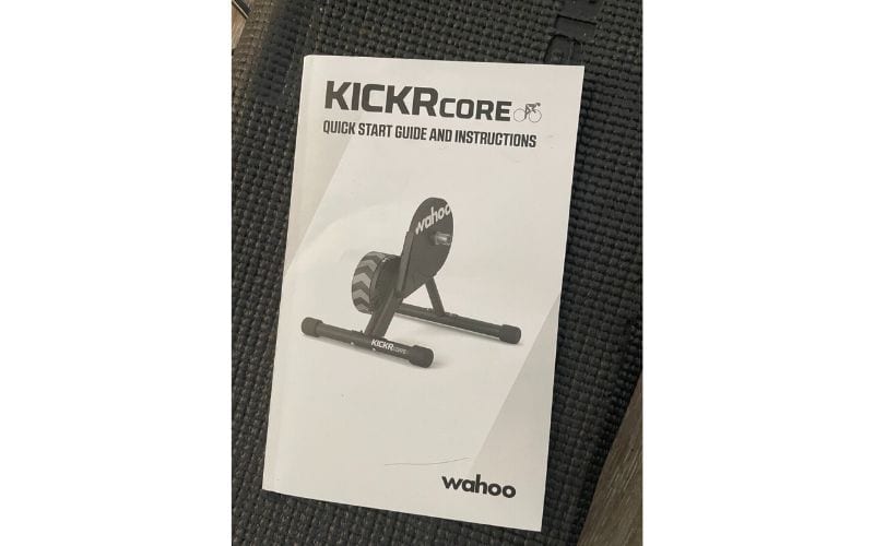 Wahoo KIKCR Core trainer instruction manual